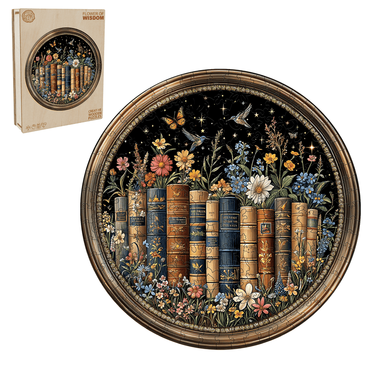 Blume der Weisheit Holzpuzzle