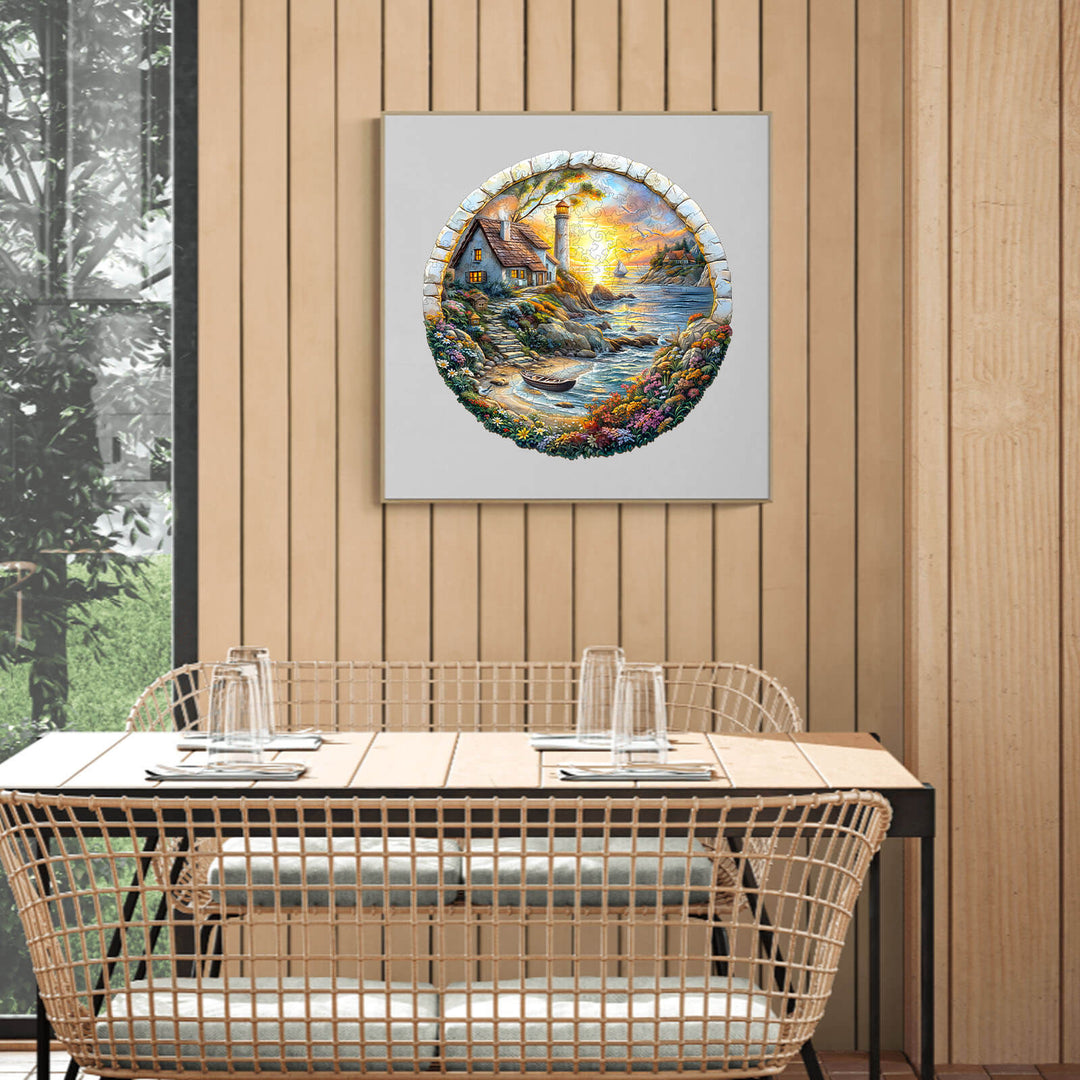 3D-Meeresinsel Holzpuzzle