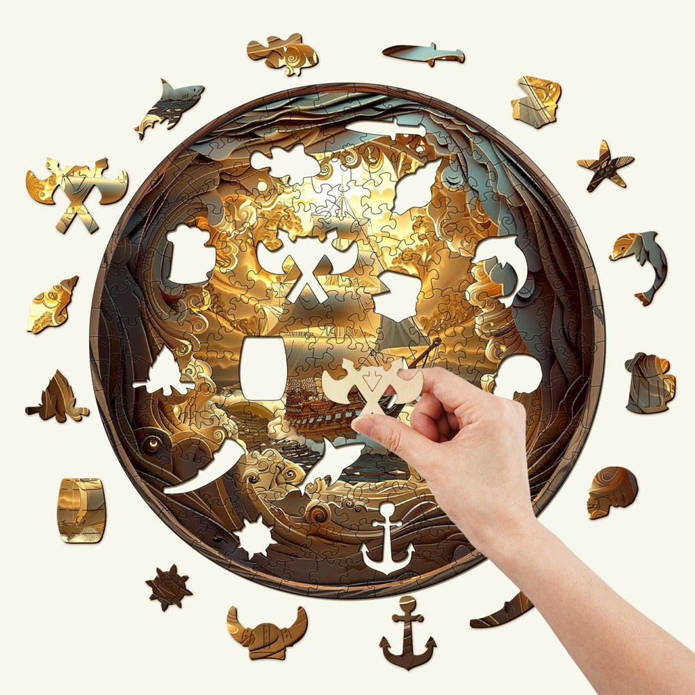 3D Sailing-1 Wooden Jigsaw Puzzle - By Woodbests