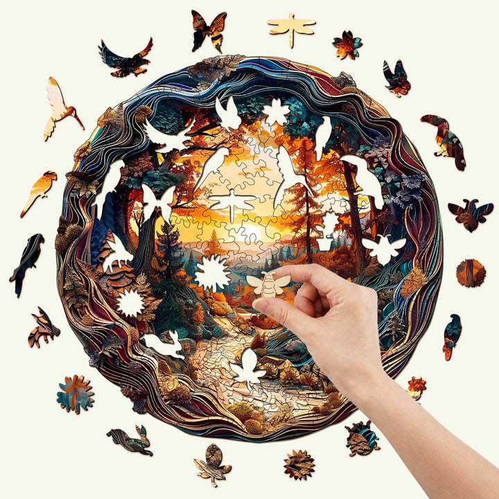 3D Winding Road Wooden Jigsaw Puzzle - Woodbests