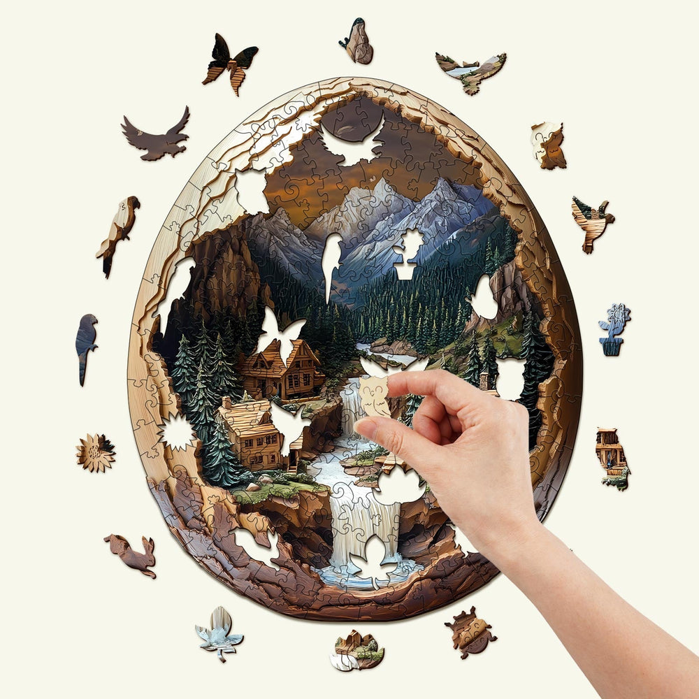 3D Eggshell World-2 Wooden Jigsaw Puzzle - By Woodbests