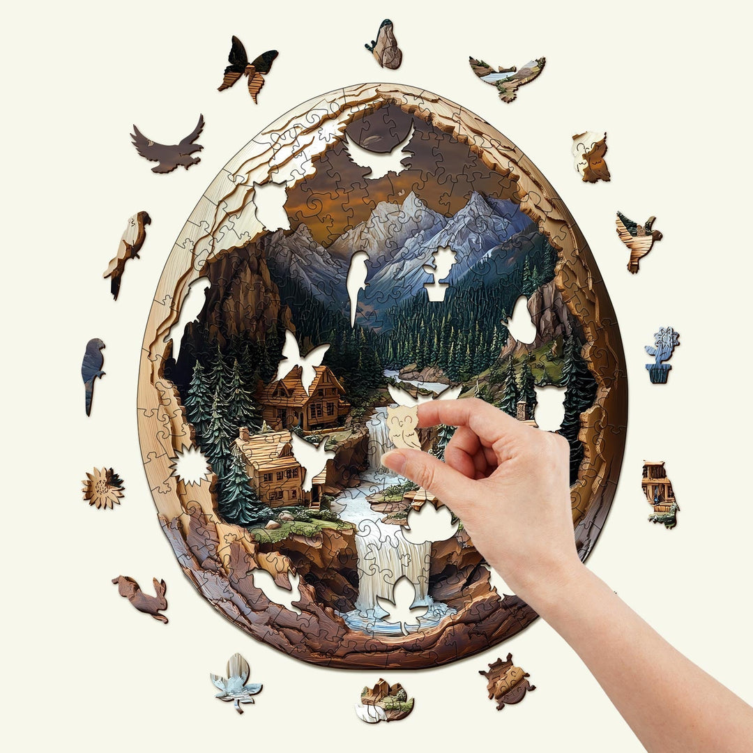 3D Eggshell World-2 Wooden Jigsaw Puzzle - By Woodbests