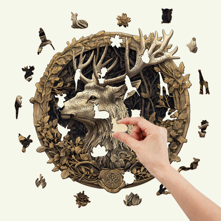 3D Deer Wooden Jigsaw Puzzle - By Woodbests