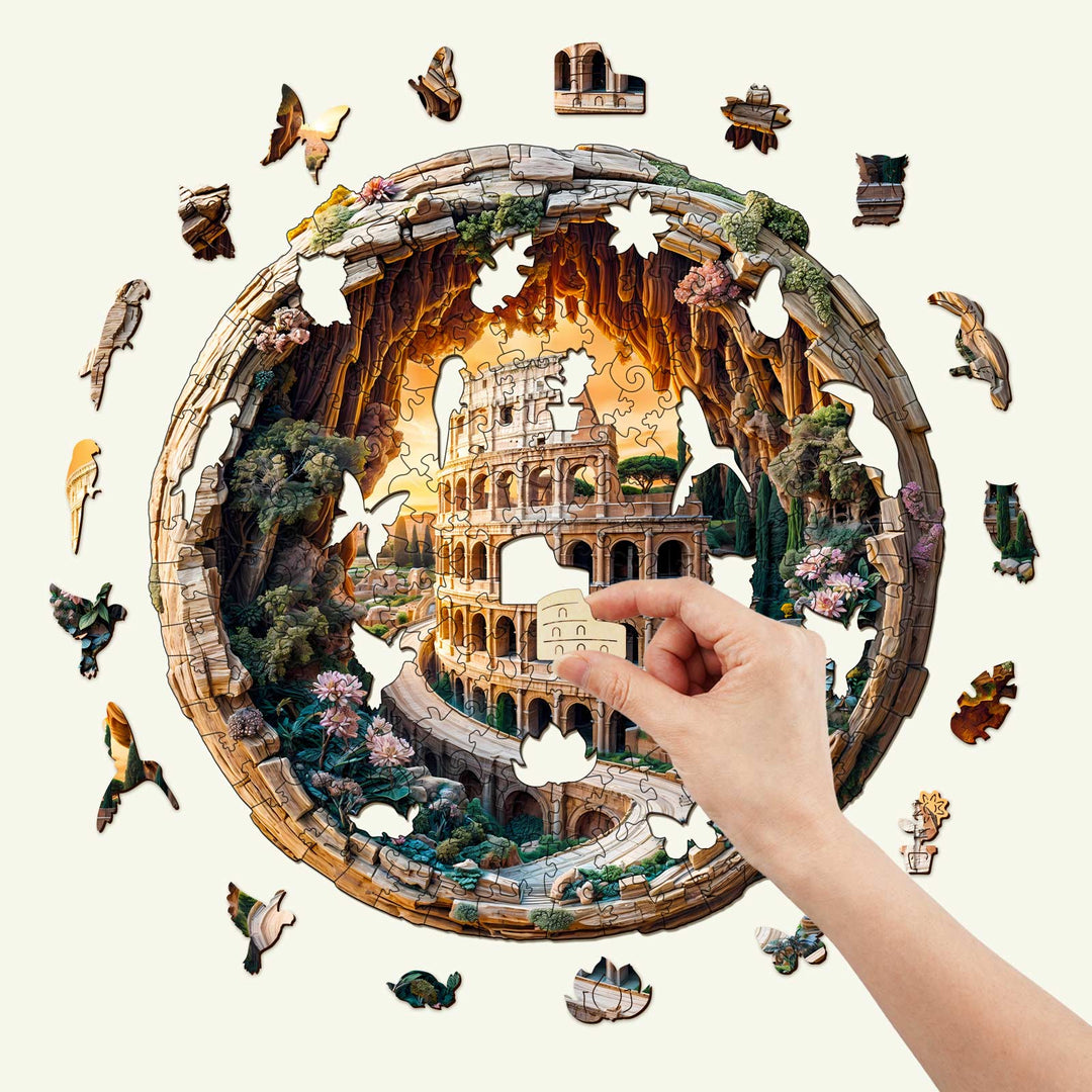 3D Colosseum Wooden Jigsaw Puzzle - By Woodbests