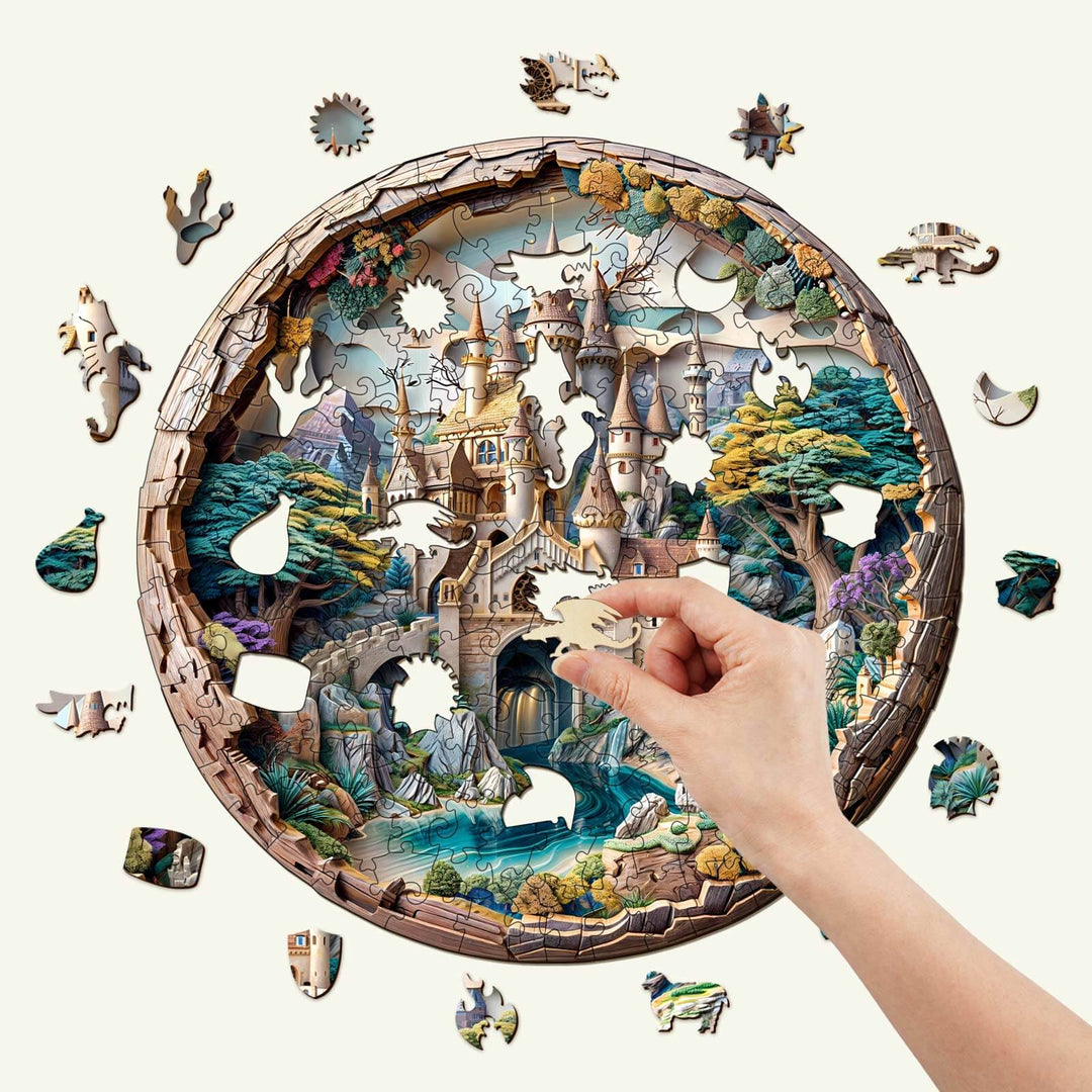 3D Castle Wooden Jigsaw Puzzle - Woodbests