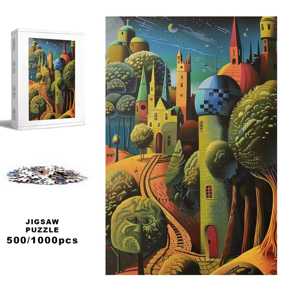 Desert City 500 / 1000 Piece Puzzle - Woodbests