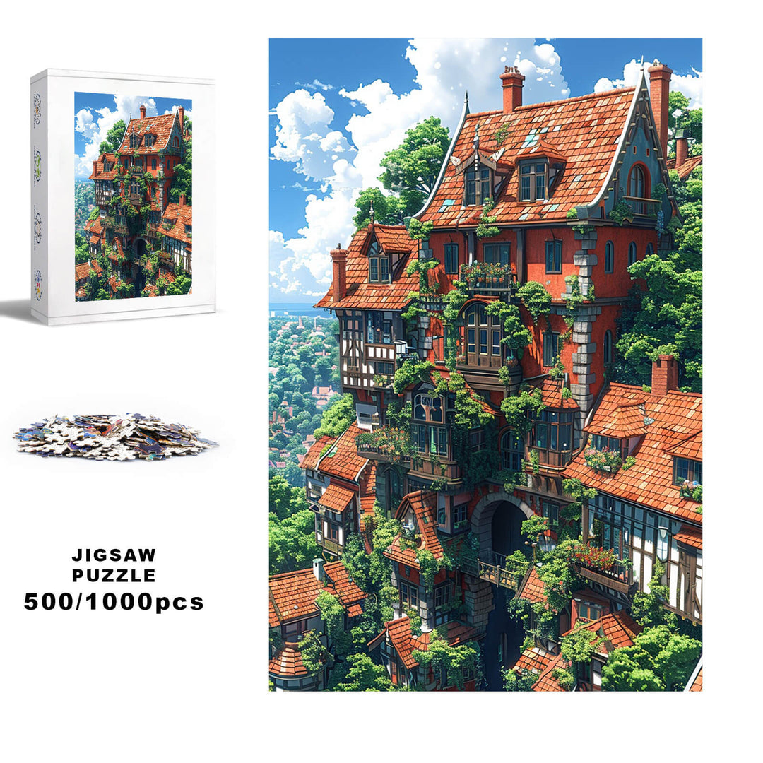 Huge Island 500 / 1000 Piece Puzzle - By Woodbests