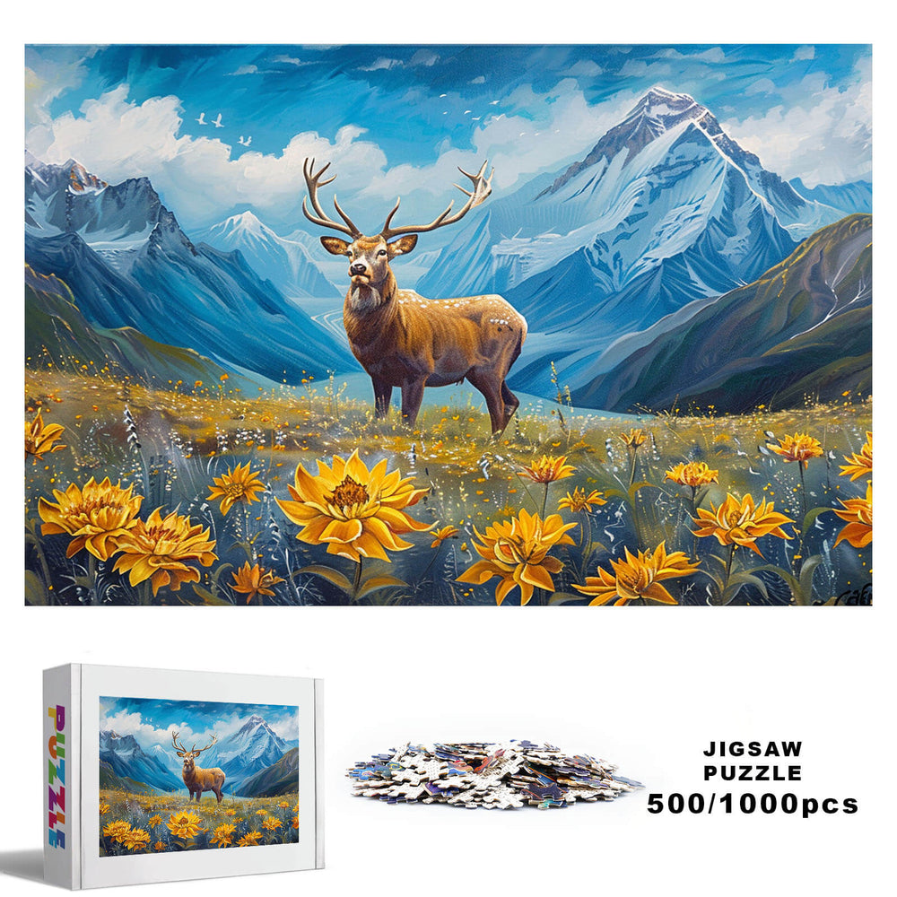 Elk 500 / 1000 Piece Puzzle - Woodbests