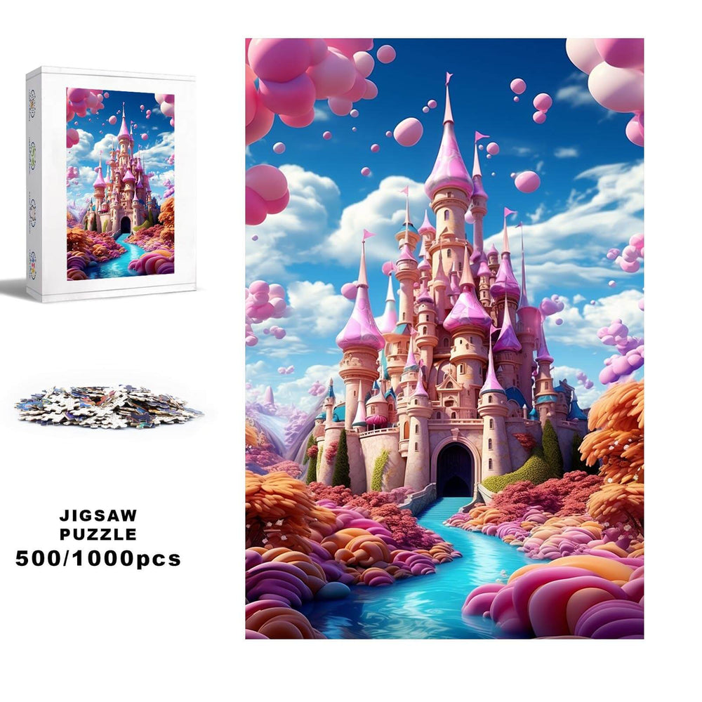 Dream Castle 500 / 1000 Piece Puzzle - Woodbests