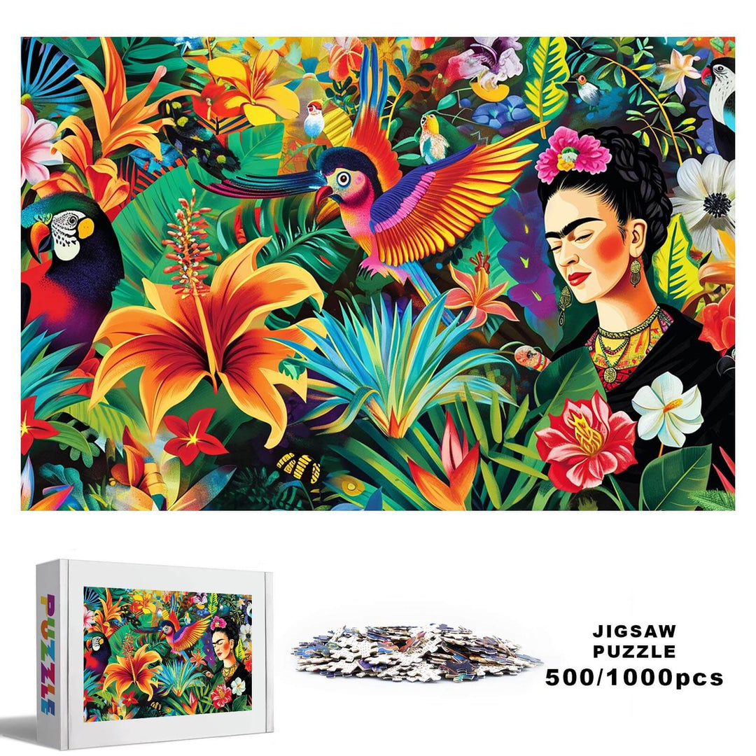 A Cluster of Flowers 500 / 1000 Piece Puzzle - Woodbests