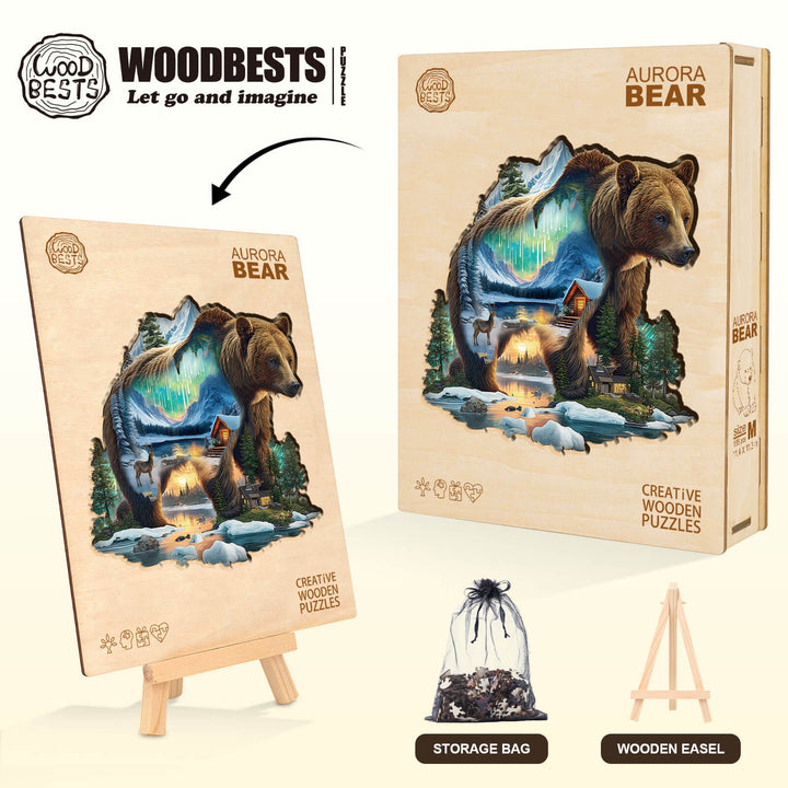 Aurora Bear Holzpuzzle