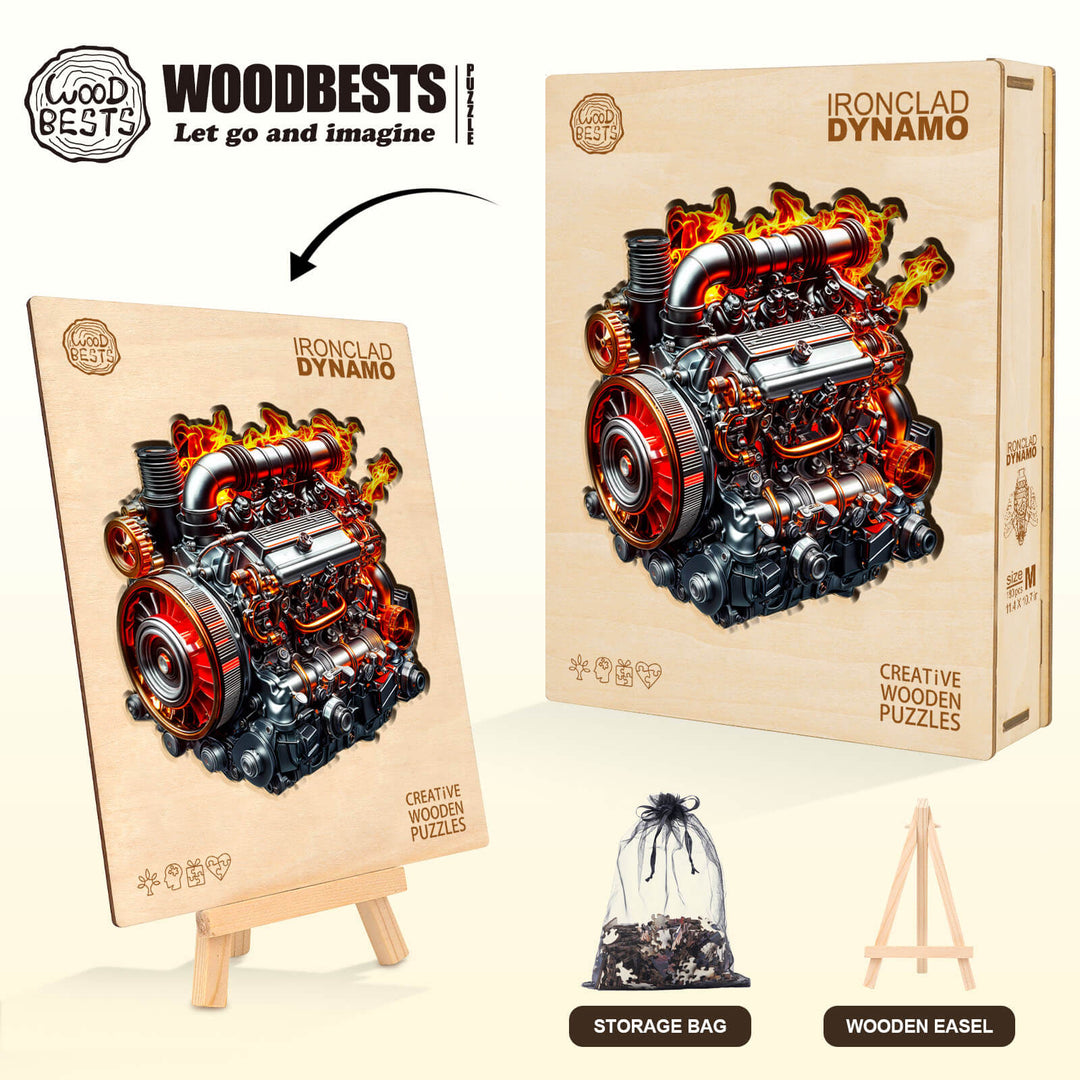 Eiserner Kraftkoloss Holzpuzzle