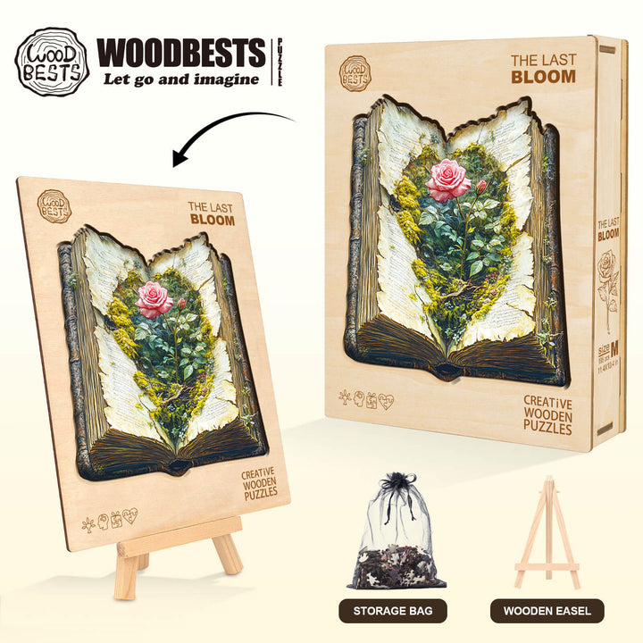 Letzte Blüte Holzpuzzle