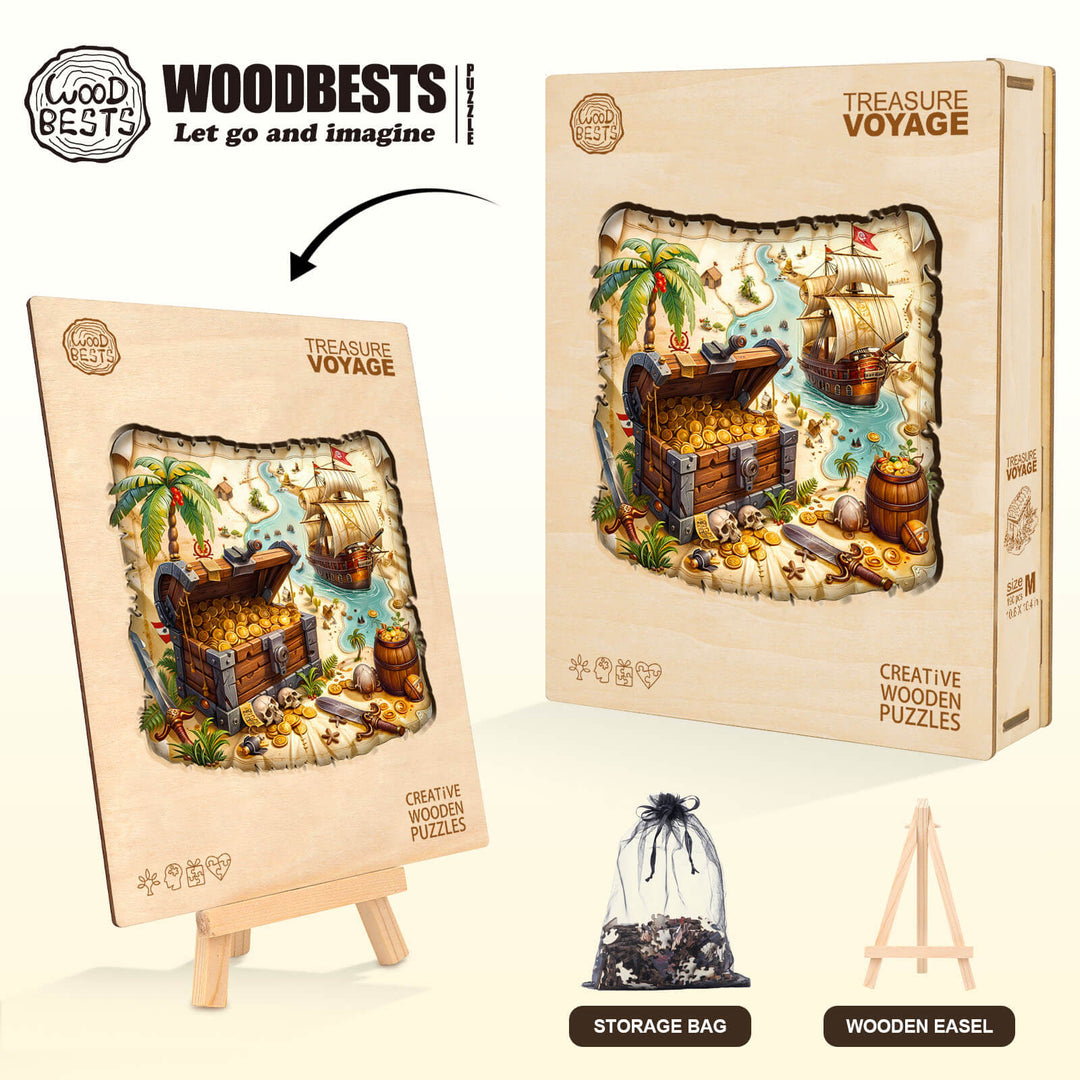 Schatzfahrt Holzpuzzle