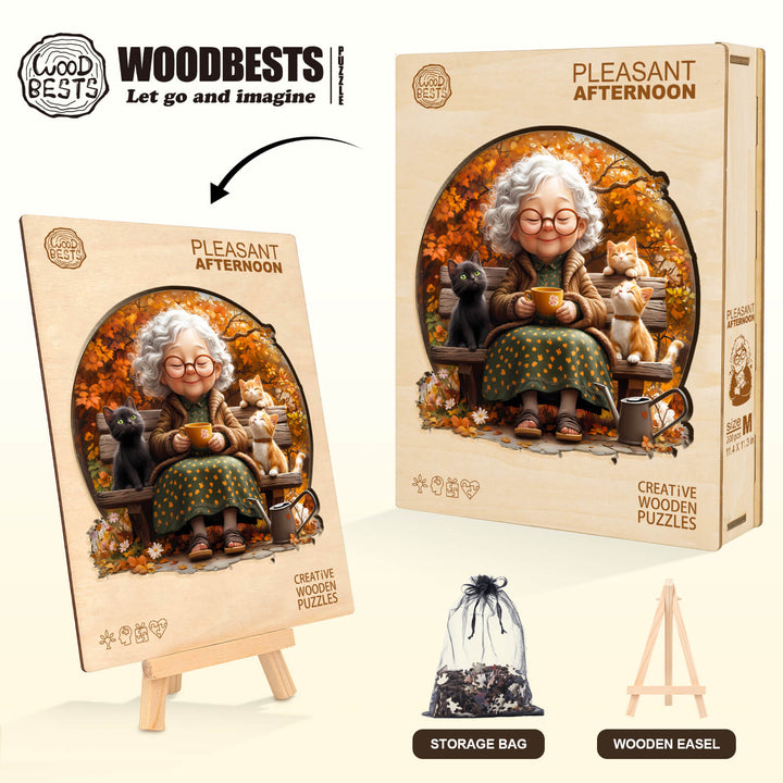 Pleasant afternoon Wooden Jigsaw Puzzle