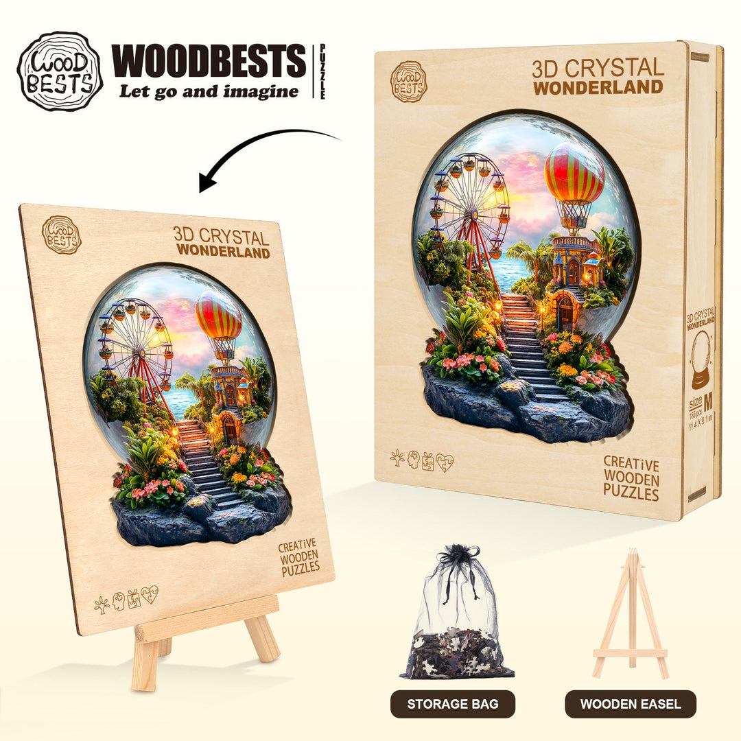 3D Crystal Wonderland Wooden Jigsaw Puzzle