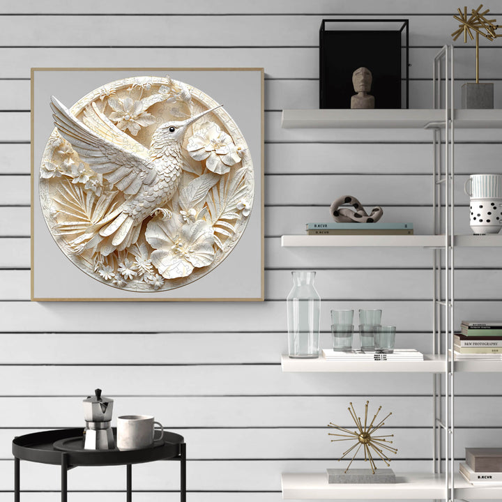 Papier-Kolibri 2 Holzpuzzle