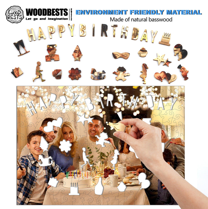 Personalized Photo Birthday Happy Friendship Time Puzzles - Woodbests