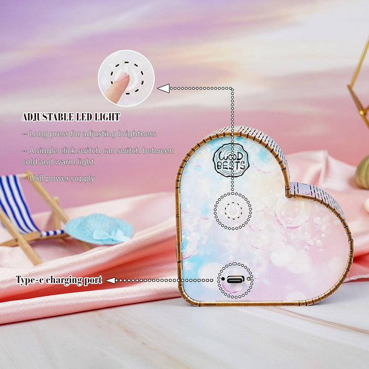 Delfine im Zaubermeer - 3D Holz Nachtlicht Bausatz