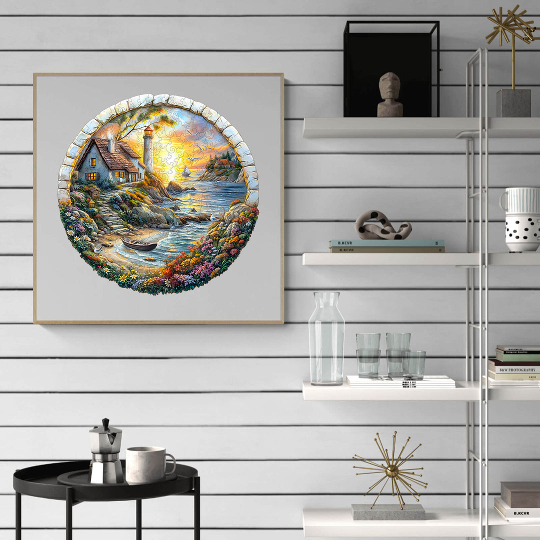 3D-Meeresinsel Holzpuzzle