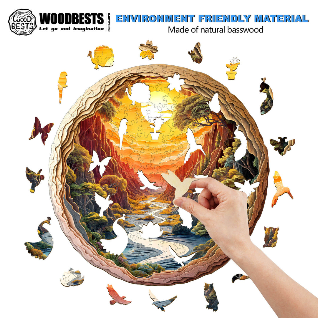 Dämmerwald Holzpuzzle