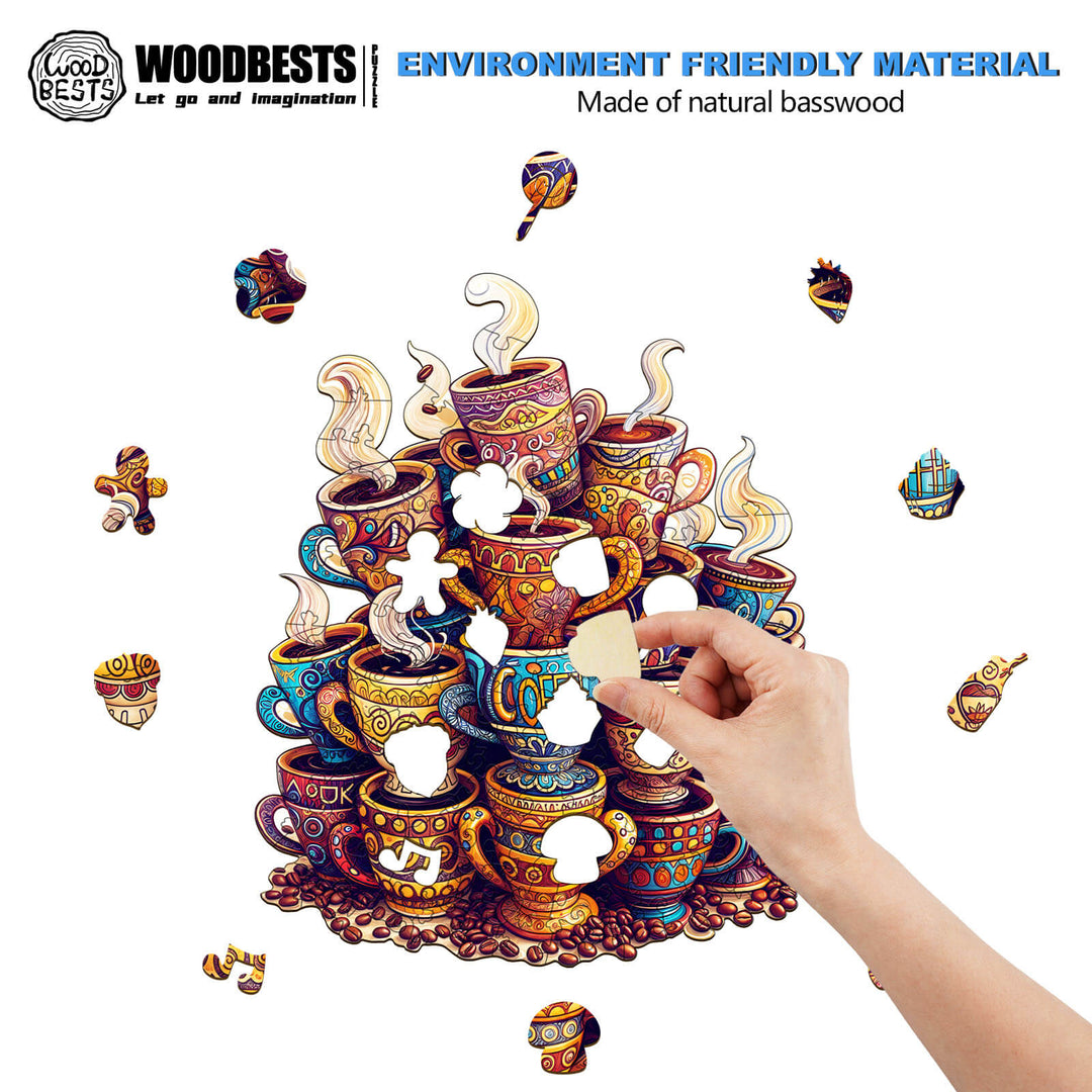 Kaffeeträume Holzpuzzle