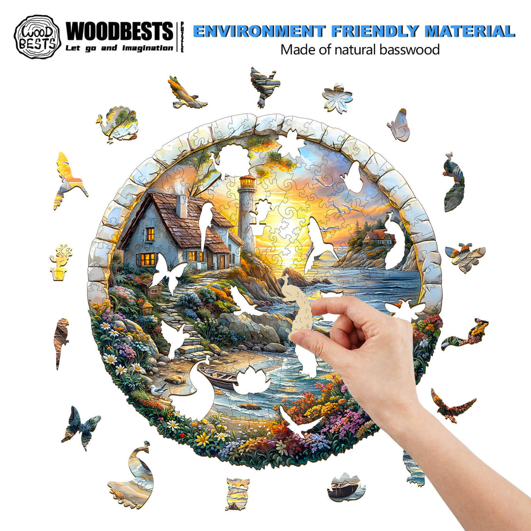 3D-Meeresinsel Holzpuzzle