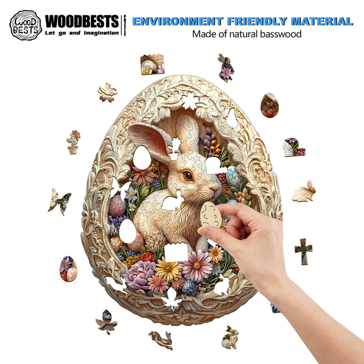 Oster-Eierwelt Holzpuzzle