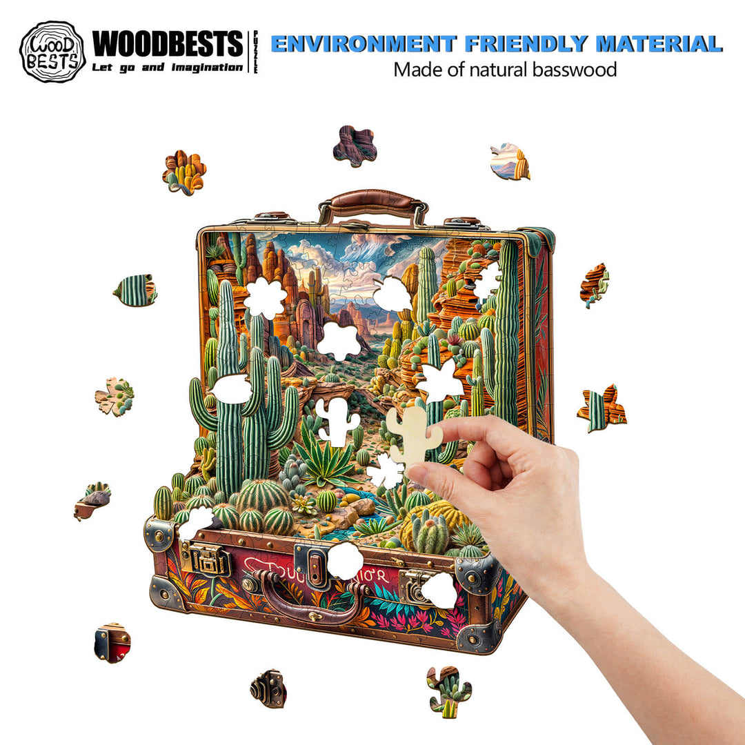 Wüsten-Odyssee-1 Holzpuzzle