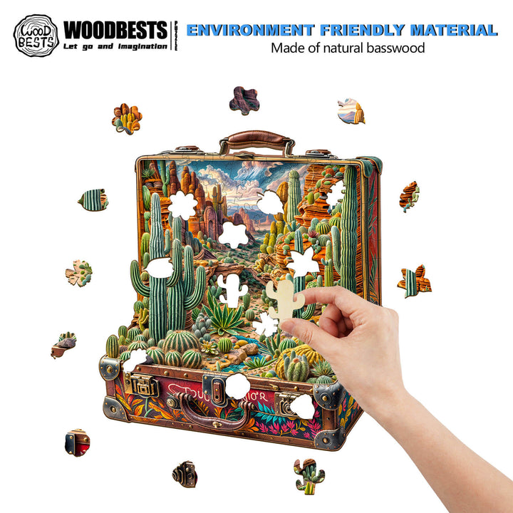 Wüsten-Odyssee-1 Holzpuzzle