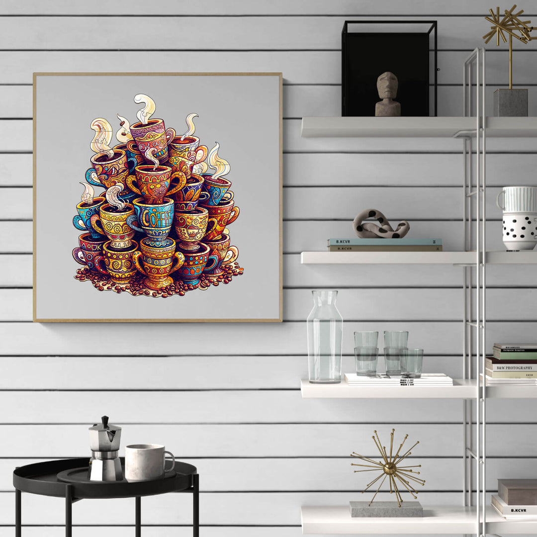 Kaffeeträume Holzpuzzle