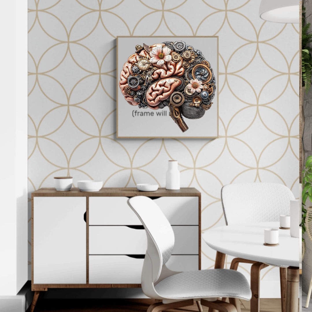 Mechanisches Hirnstamm Holzpuzzle