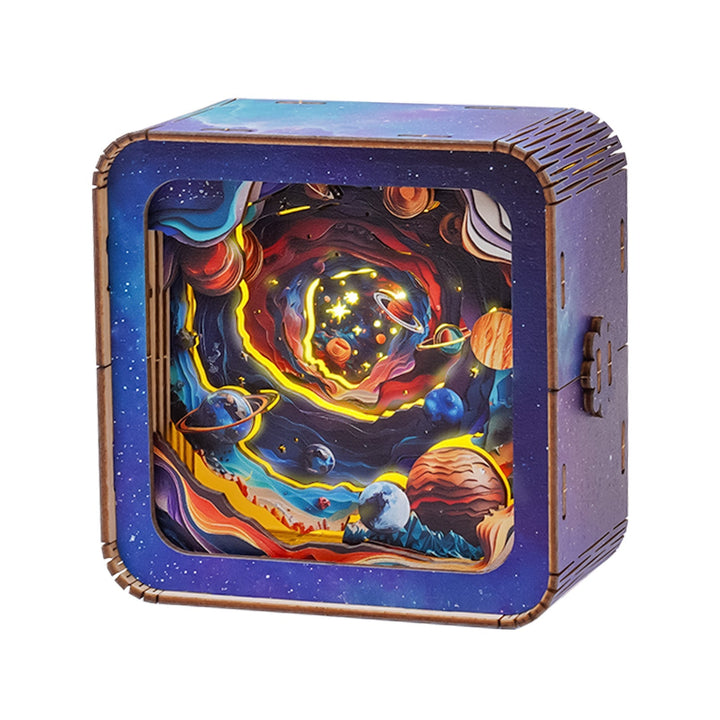Cosmic Odyssey Kit - 3D Wooden Puzzle Night Light - By Woodbests