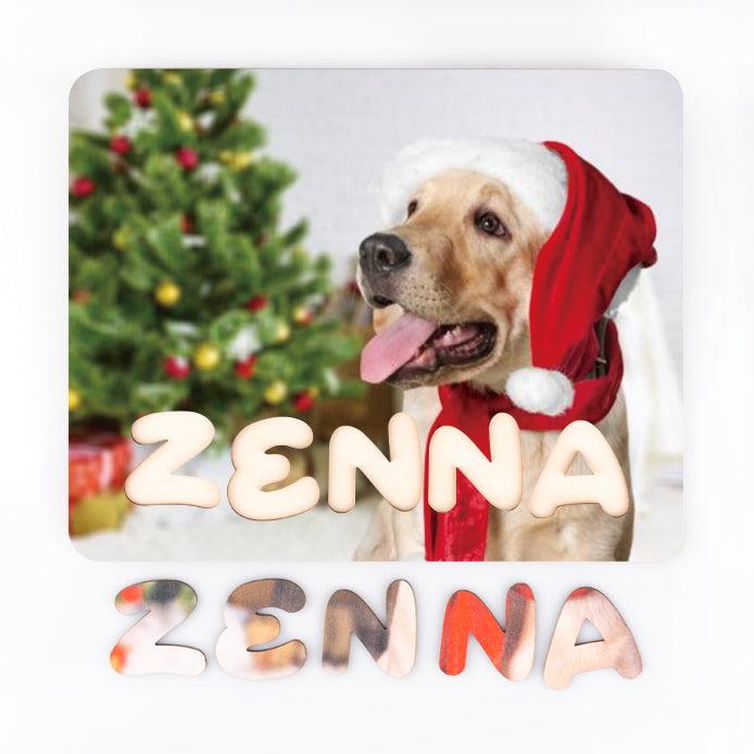 Personalized Family Photo & Name Jigsaw Puzzle