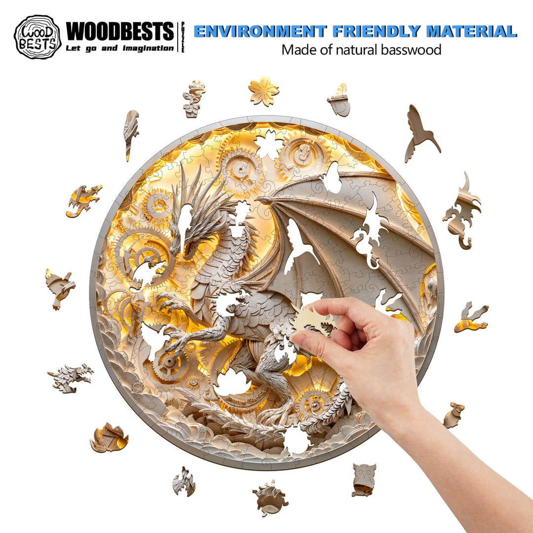 3D-Origami-Drachen Holzpuzzle