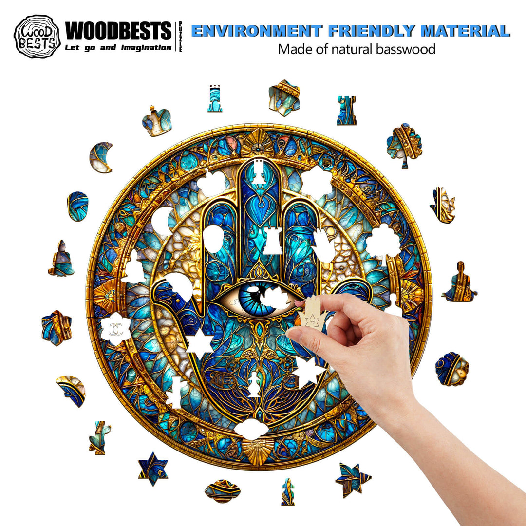Fatimas Hand Holzpuzzle