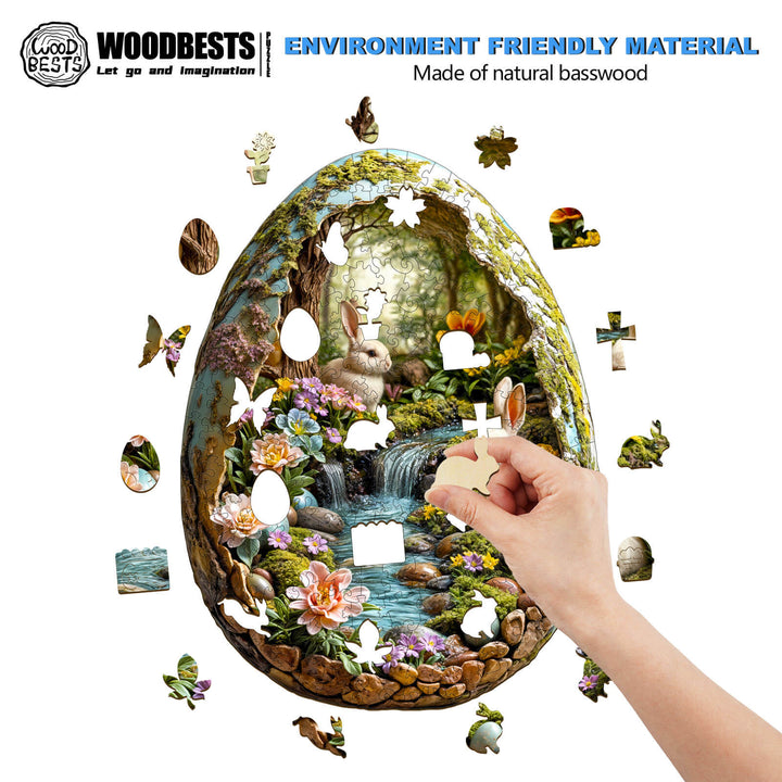 3D Oster-Wunderwelt 1 Holzpuzzle