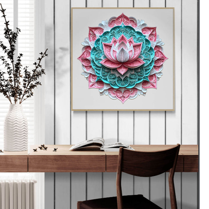 3D Mandala Lotus-1 Wooden Jigsaw Puzzle - By Woodbests