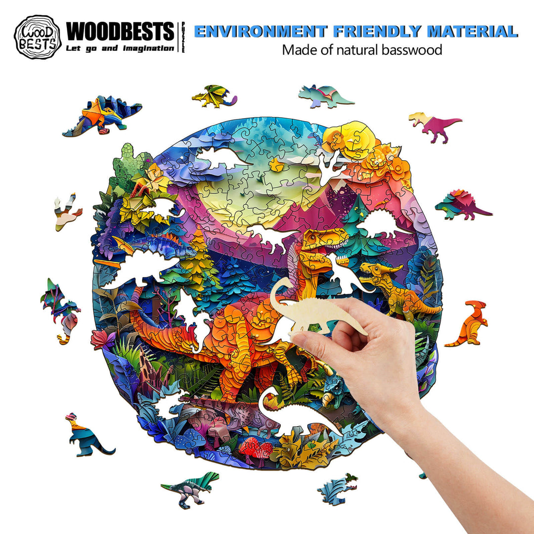 3D T-Rex Wooden Jigsaw Puzzle - Woodbests