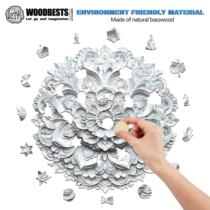 3D Paper Mandala-2 Wooden Jigsaw Puzzle - By Woodbests