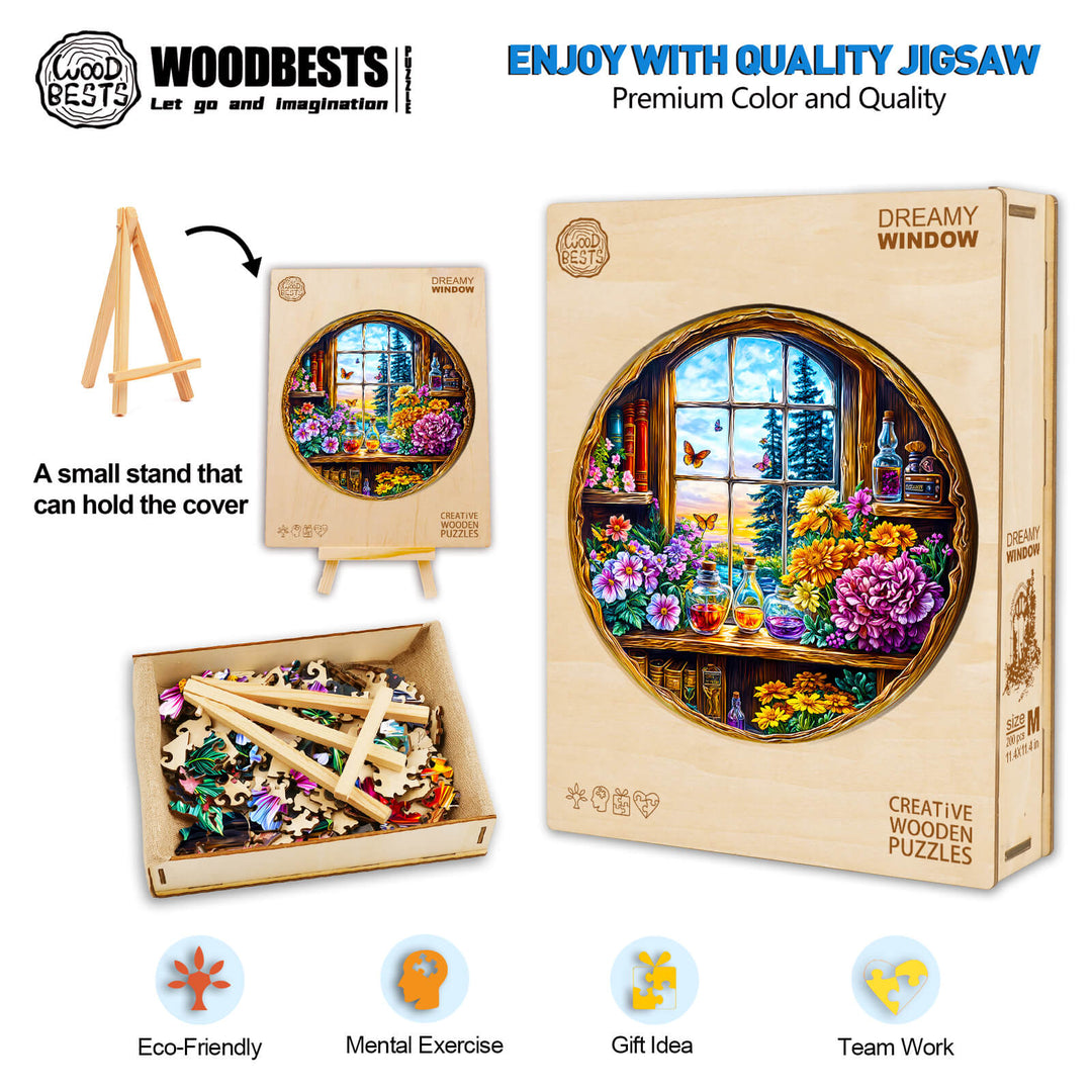 Traumfenster Holzpuzzle