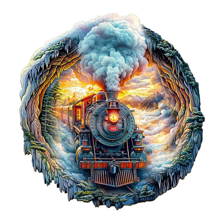 3D Steam Train Wooden Jigsaw Puzzle - By Woodbests