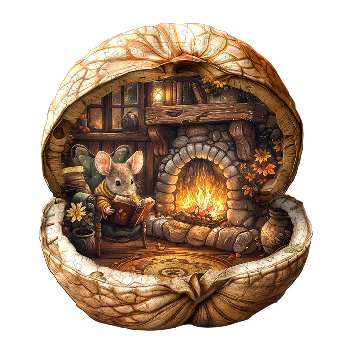 Nusshaus der Maus Holzpuzzle