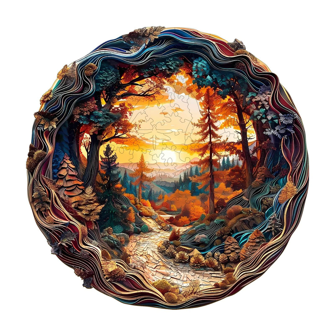 3D Winding Road Wooden Jigsaw Puzzle - Woodbests