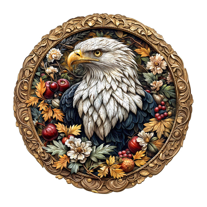 Retro-Adler Holzpuzzle