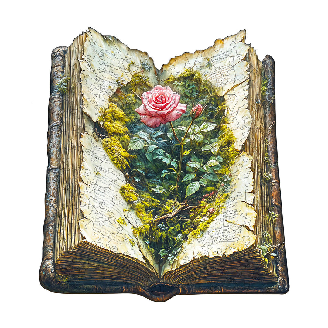 Letzte Blüte Holzpuzzle