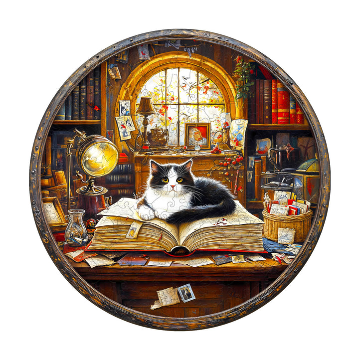 Whiskers Library-2 Wooden Jigsaw Puzzle