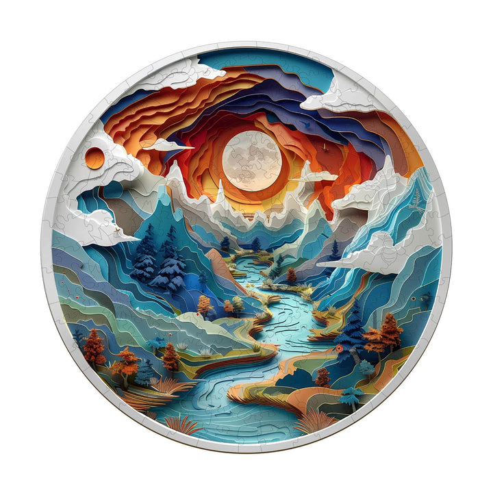 3D vision inside the cave-3 Wooden Jigsaw Puzzle - By Woodbests