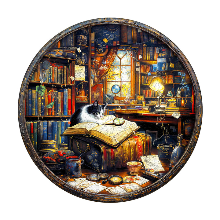 Whiskers Library-1 Wooden Jigsaw Puzzle