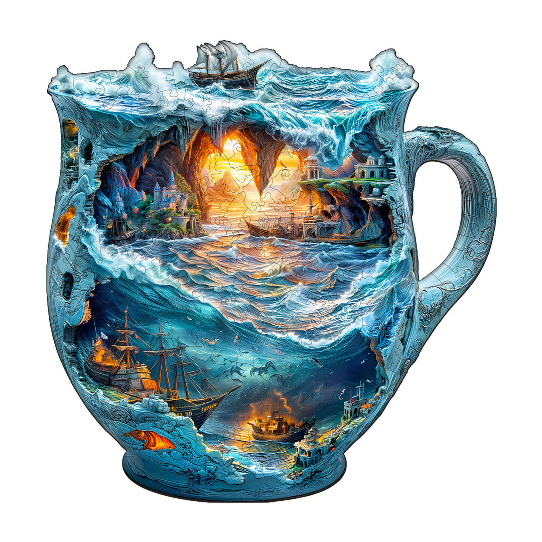 Seefahrer-Tassen Holzpuzzle